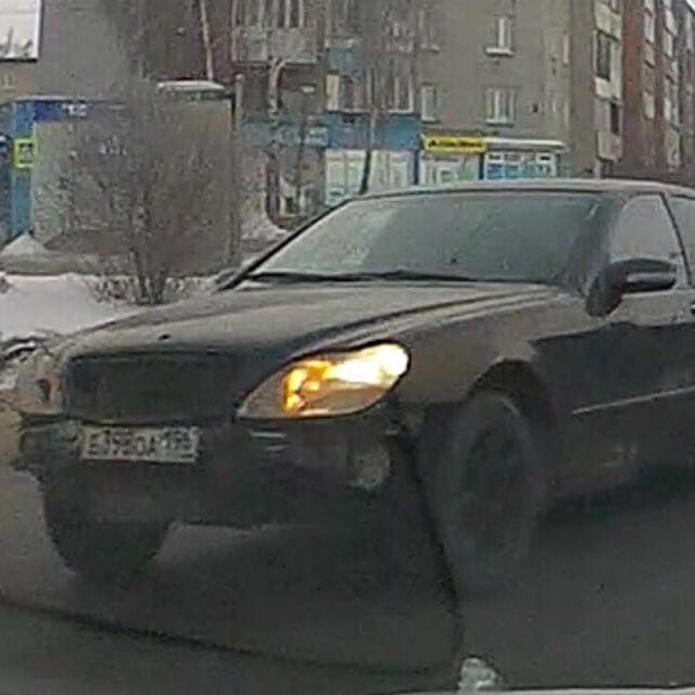 Mercedes w220 с упавшей пневмой