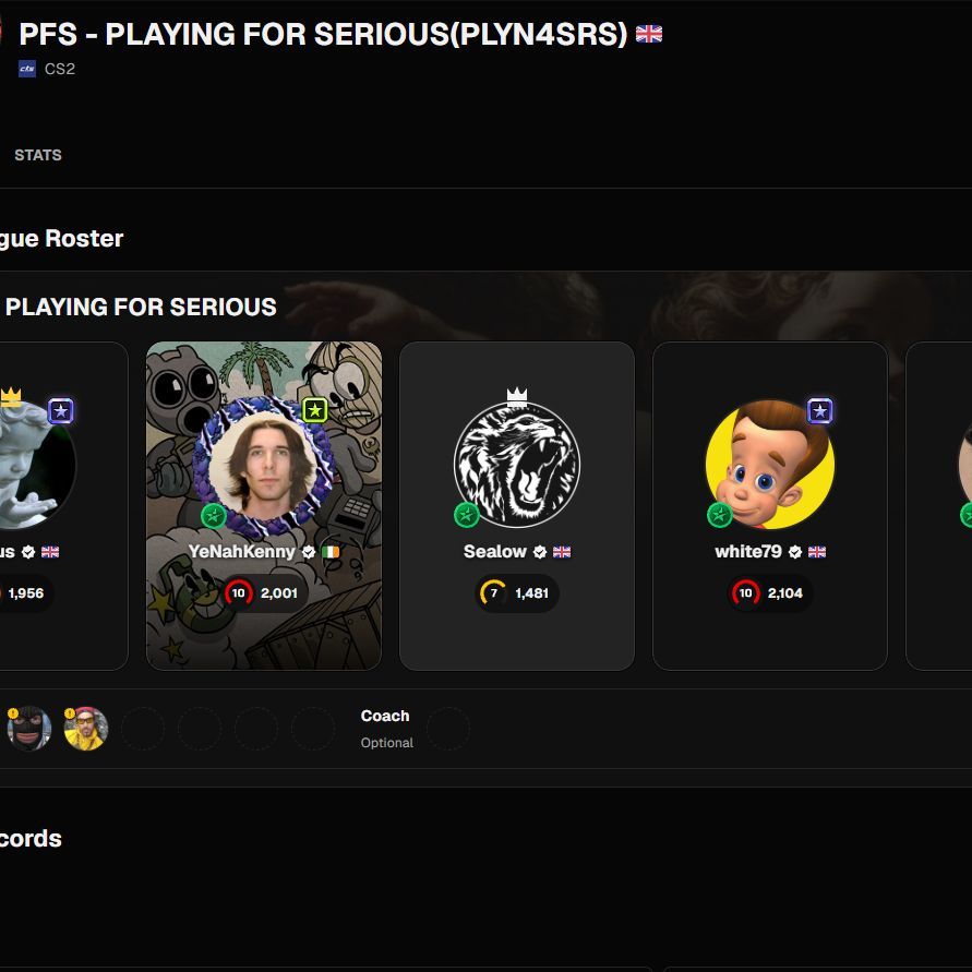 PFS - PLAYING FOR SERIOUS