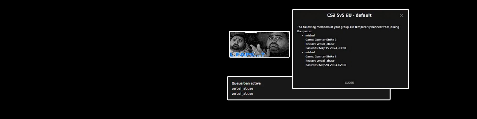 Faceit banner for @michal