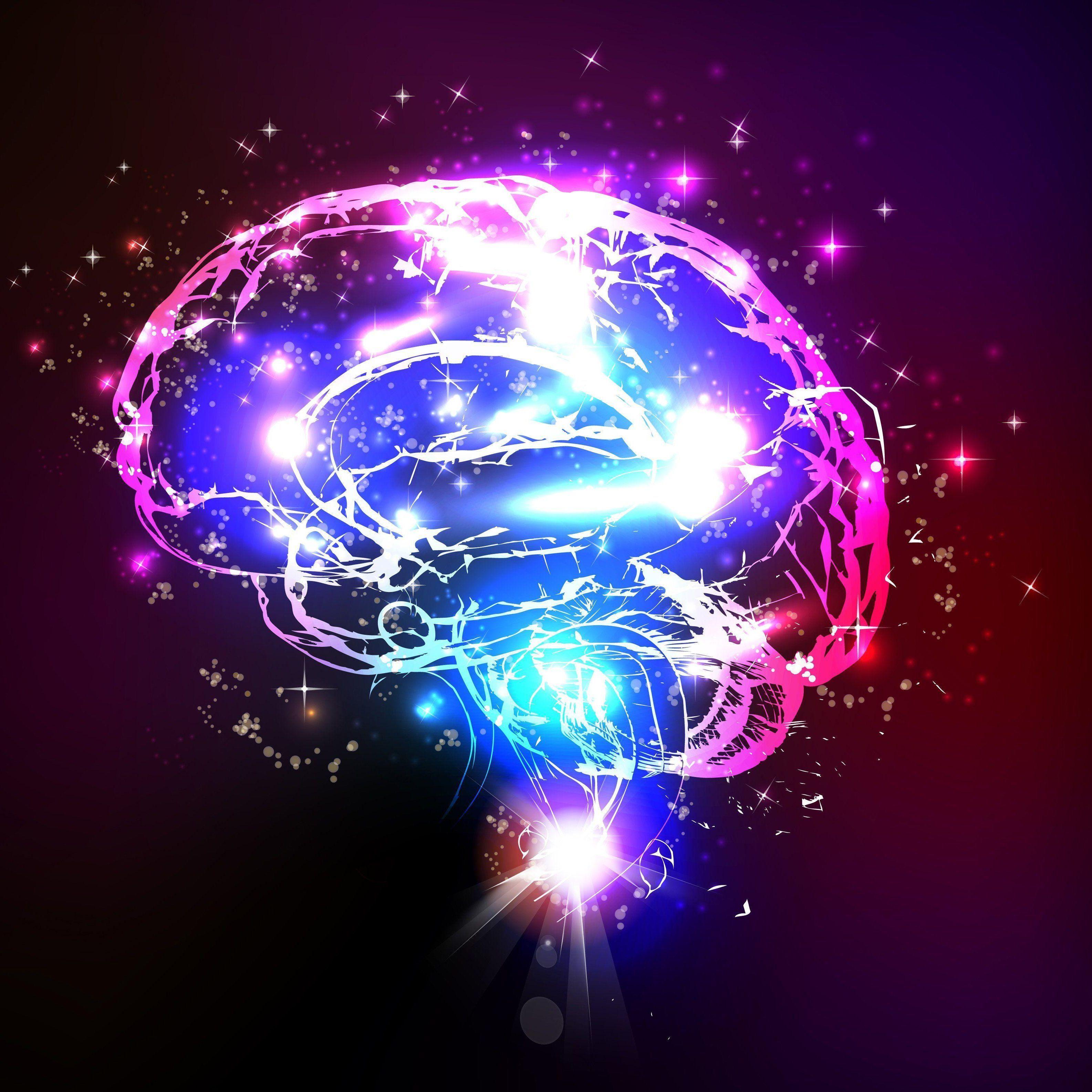 Brainwave. Мозг абстракция. Мозг неон. Красивый арт мозг. Поток мыслей в голове.